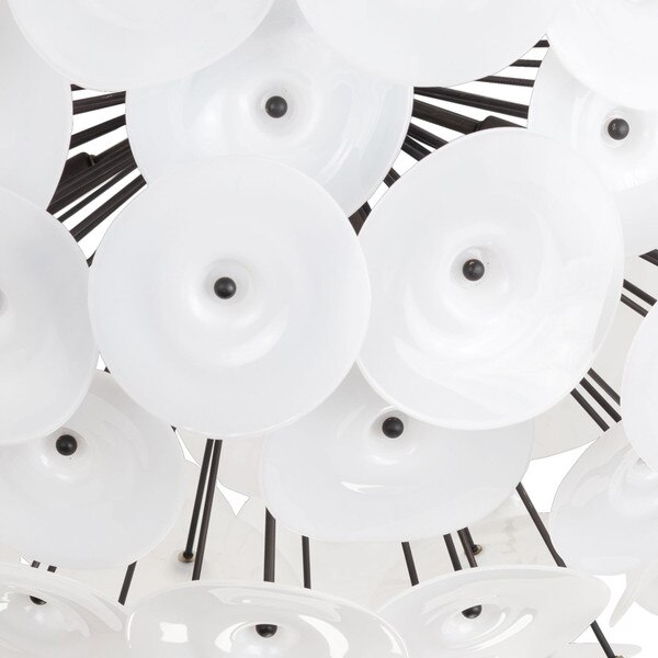 Poppy Glass Semi Flush Mount